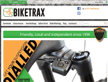 Tablet Screenshot of biketrax.co.uk